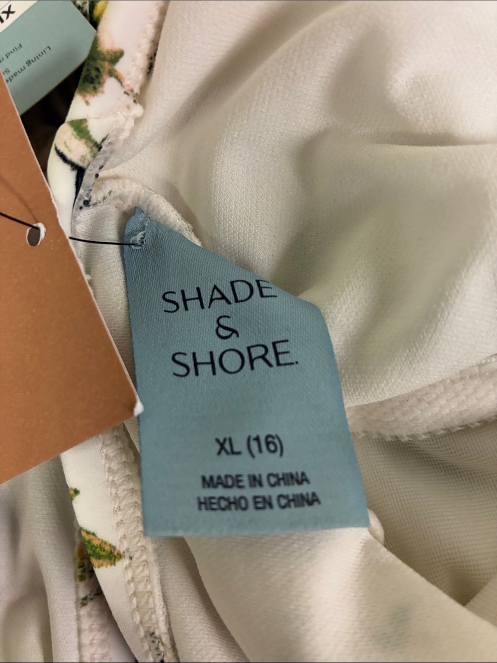 Shade & Shore cream Floral One-Piece Swimsuit - Picture 7 of 10